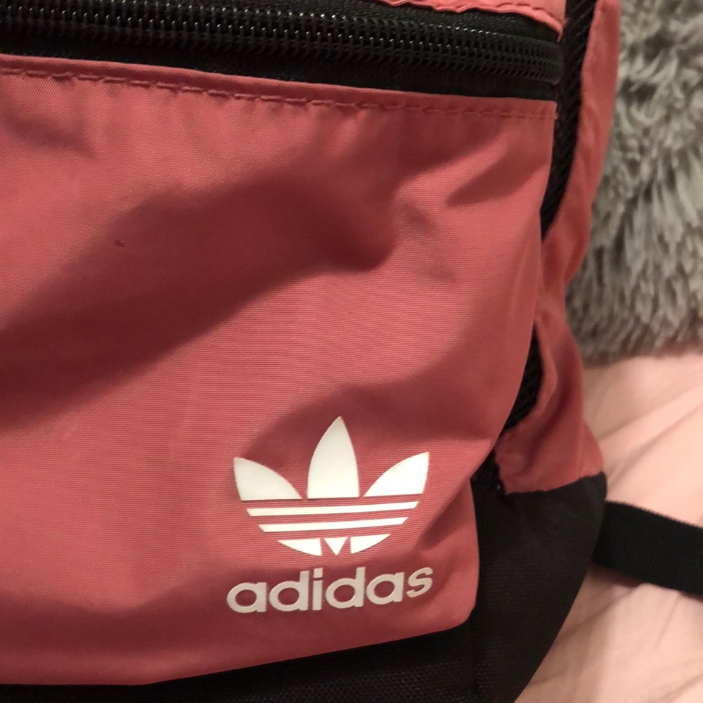 Blush pink adidas campus backpack